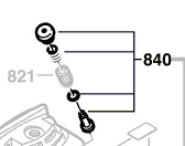 Bouton poussoir réf. 1 607 000 206 BOSCH